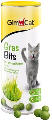 Gimcat GRAS BITS tabletki z trawą dla kota TRAWA + WITAMINY 710szt