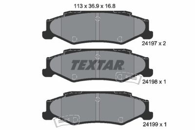 ZAPATAS DE FRENADO CHEVROLET PARTE TRASERA CORVETTE - 5.7 91-97 2419701  