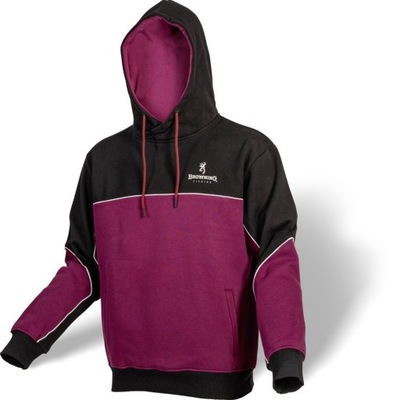 Bluza Browning Hoodie Black/Burgundy M Rozmiar: Medium (M)