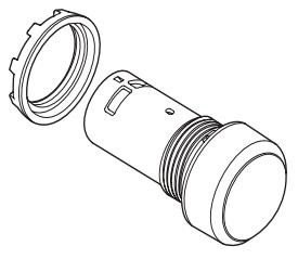 CP1-10B-10 Przycisk monostabilny wklęsły 1NO czarn