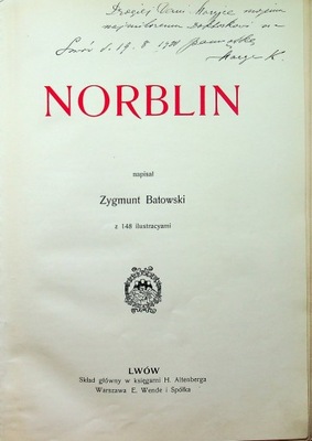 Zygmunt Batowski - Norblin 1911 r.