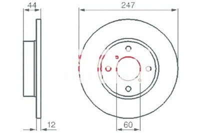 Kamoka тормозные диски тормозные 2szt opel agila 00- фото №1