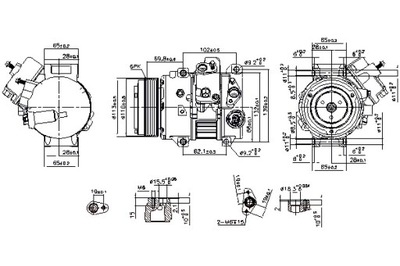 NISSENS COMPRESOR DE ACONDICIONADOR LEXUS GS IS II LS 4.6 5.0 04.06-  