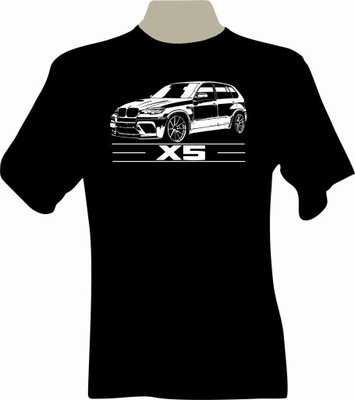 KOSZULKA T-shirt z nadrukiem dla fana BMW X5