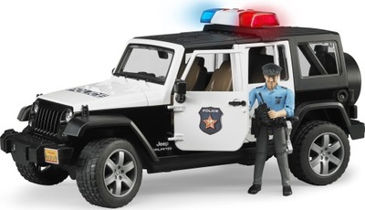 Bruder Jeep Wrangler Unlimited Rubicon policyjny z figurką policjanta