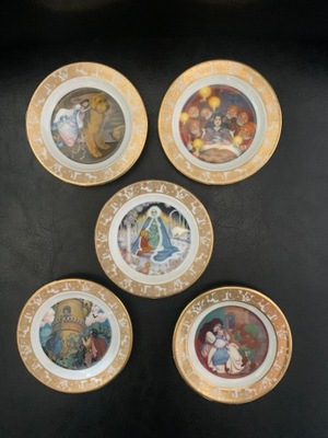 Kolekcja talerzyki Franklin Porcelain sygnowane