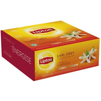 Herbata Earl Grey czarna LIPTON 100 kopert