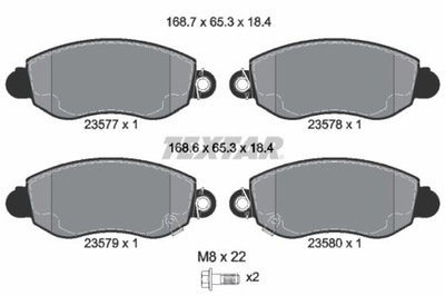 КОЛОДКИ ТОРМОЗНЫЕ FORD ПЕРЕД TRANSIT00- 2357701