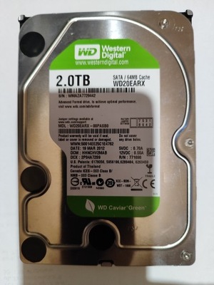 Dysk WD WD20EARX 2TB SATA III 3,5"