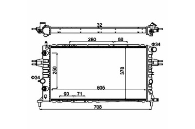 HART РАДИАТОР ASTRA G 2.0D 99-