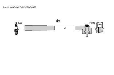 Шланг зажигание starline zk 4016 фото №1
