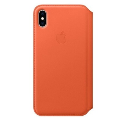 Etui z klapką Apple do iPhone XS Max pomarańczowy