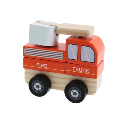TREFL Zabawka drewniana Fire truck Straż Pożarna