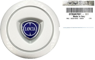 CAP WHEEL COVER BLIND PLUG ALLOY WHEELS (TITANIUM) LANCIA MUSA YPSILON 735467031 ORIGINAL  