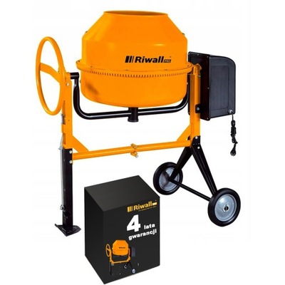 BETONIARKA MIESZALNIK RIWALL PRO 180L 1300W 230V Hamulec Żeliwny Wieniec