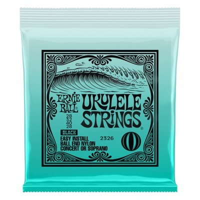 Struny do ukulele Ernie Ball Black Ball End (2326)