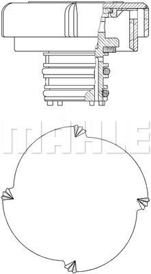 MAHLE CRB 21 000P COVERING / PROTECTION  