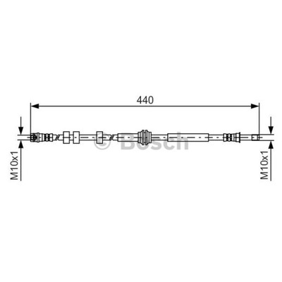 CABLE DE FRENADO ELÁSTICO BOSCH 1 987 481 430  