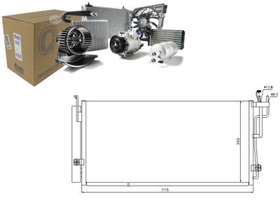 Nissens 94823 конденсатор, кондиціонер фото №1