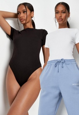 MISSGUIDED GŁADKIE BODY Z KRÓTKIM RĘAWEM XS