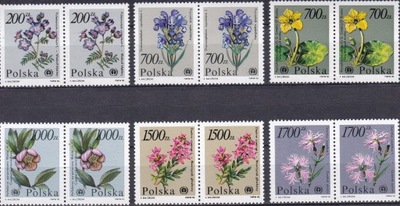 Znaczki pocztowe | Parki poziome 1990 r.