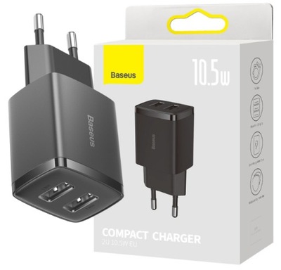 ŁADOWARKA SIECIOWA BASEUS 2X USB-A 10.5W