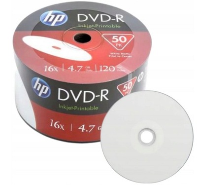HP DVD-R pre potlač printable - 50 ks