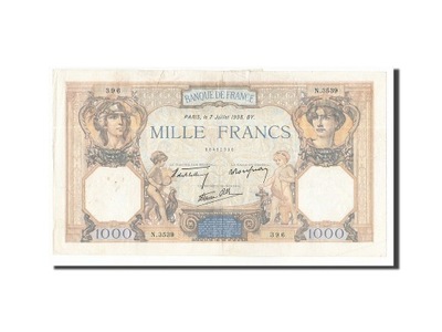 Banknot, Francja, 1000 Francs, 1938, 1938-07-07, V