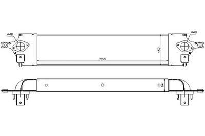 Nissens інтеркулер nissan x-trail renault koleos фото №1