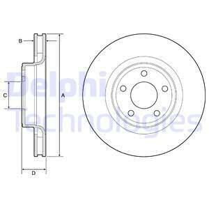 DISCO DE FRENADO DELPHI BG4831C  