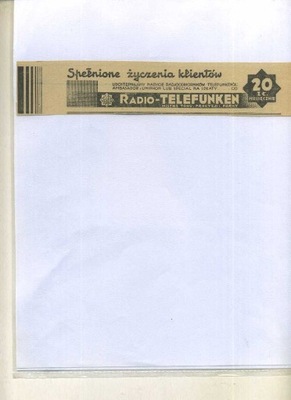 Reklama prasowa z lat 30 uw- RADIA (TELEFUNKIEN)