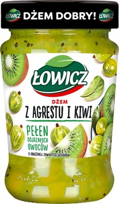 Dżem Agrest Kiwi Łowicz Niskosłodzony Owocowy 280g