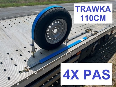 4 CORREAS SPANSET TRAWKA 110CM GUMOWANE 2,8M 3T 4%  