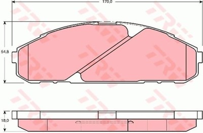 ZAPATAS HAM. NISSAN PARTE DELANTERA PATROL GR 2,8TD 4,2 91-98  