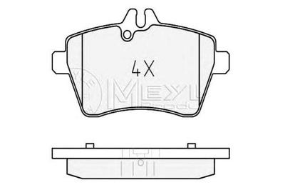 MEYLE ZAPATAS DE FRENADO DB P. W169 CLASE A  