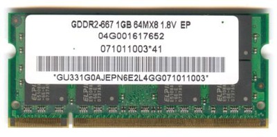 OKAZJA DDR2 ELPIDA 1GB GDDR2-667 64MX8 1.8V EP