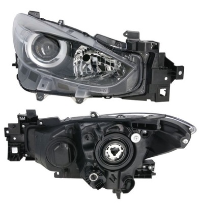 Фара лампа правий mazda 3 bm 17- фото №1