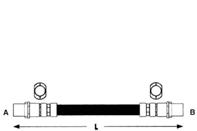 Lpr шланг тормозной p audi 100 90-94 a6 94-97 lp фото №1