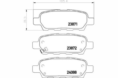 Тормозные колодки тормозные nissan задняя x-trail qashqai textar фото №1