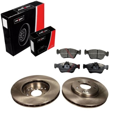 Гальмівні диски+ гальмівні колодки перед mercedes clk c208 a208 фото №1