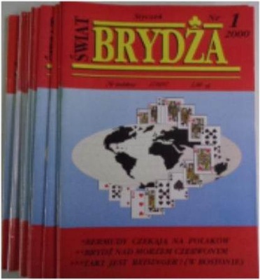 Świat Brydża nr 1-10,12 z 2000 roku