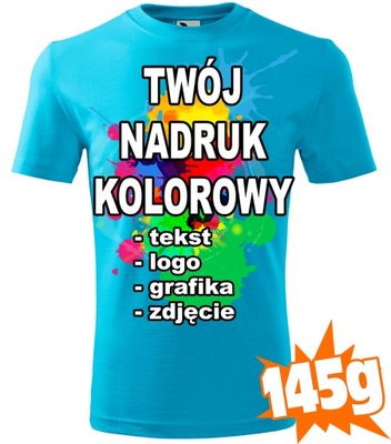 KOSZULKA Z WŁASNYM NADRUKIEM męska T-SHIRT S C44