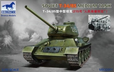 Bronco MB32001 Soviet T-34/85 Medium Tank Scale 1/32