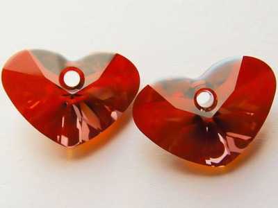 Swarovski 6260 Serce 17mm red magma crazy