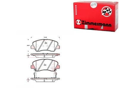 Гальмівні колодки гальмівні kia rio iii 11- перед zimmermann фото №1