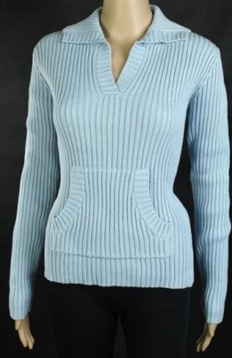 Sweter TOP SECRET 34 XS Blue bluzka sweterek