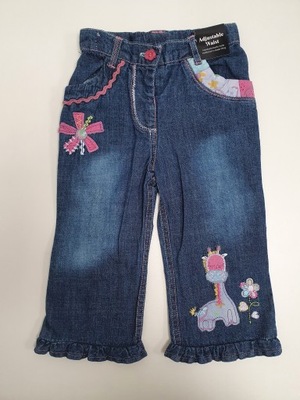 Spodnie jeans dla dziewczynki r 86 -92 Minoti