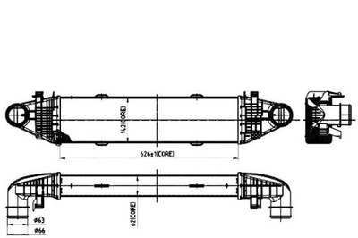 Nrf інтеркулер mercedes c-classe 07-, glk 08- cdi фото №1