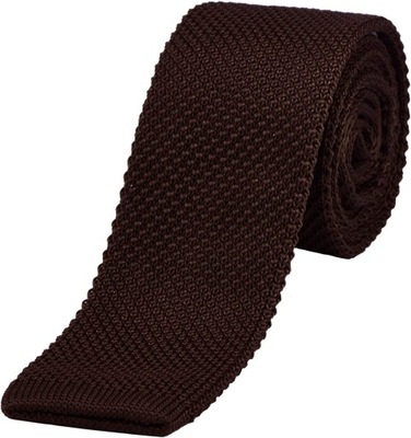 Wski krawat dzianinowy 5 cm