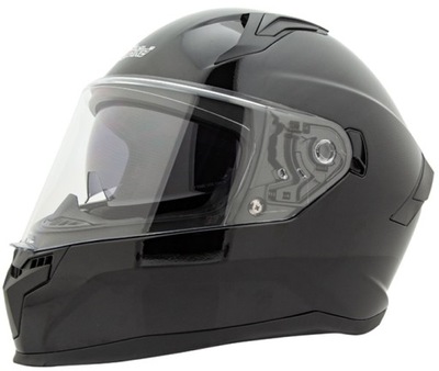 CASCO INTEGRALNY ZAMKNIETY MOTOCICLETA DIRECCIÓN NEGRO BLYSZCZACY M  